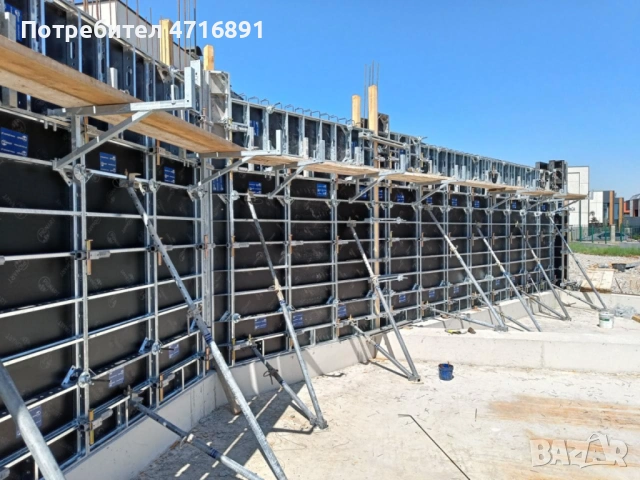 НОВ рамков кофраж за стени и колони, поцинкован, 3,0 м - 135 кв.м, снимка 3 - Строителни материали - 53267374
