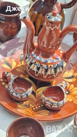 КЕРАМИКА-4 комп.(20бр.чашки)финна керамика-антика, снимка 5 - Антикварни и старинни предмети - 51784814