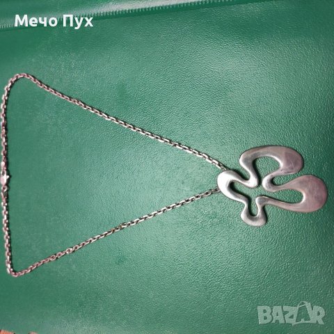 Сребърен синджир с висулка SEZGIN (140), снимка 2 - Колиета, медальони, синджири - 40135299