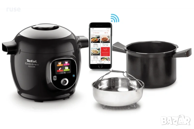НОВИ! Мултикукър под налягане Tefal CY855830 Cook4me +Connect, снимка 5 - Мултикукъри - 53438632