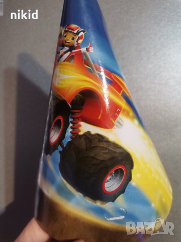 Blaze Monster Machines Пламъчко и Машините картонена парти шапки шапка рожден ден, снимка 2 - Други - 34698718