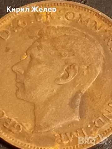 Стара монета 1 пени 1946г. Великобритания Крал Джордж шести 49832, снимка 6 - Нумизматика и бонистика - 49080257