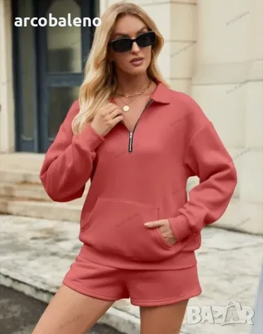 Дамски едноцветен комплект от две части, 7цвята , снимка 7 - Комплекти - 47397954