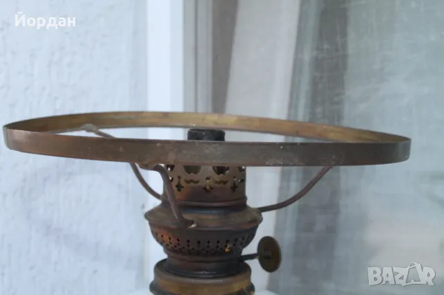 Стара газена лампа , снимка 2 - Антикварни и старинни предмети - 50380097