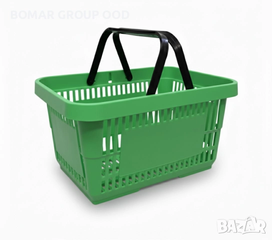 Пластмасова кошница 22 литра зелен мат