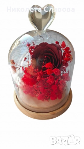 🌹 Вечна роза в стъкленица – перфектният подарък за всяка дама