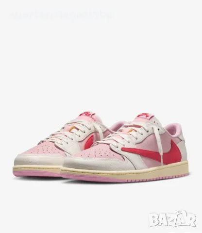 Дамски кецове Nike AIR Jordan 1 Retro Low OG SP Travis Scott, снимка 4 - Кецове - 55942230