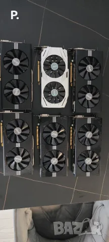 5бр RX 580 4GB + 1бр Rx 480 4GB видео карти AMD Sapphire Nitro +