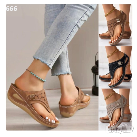 Дамски сандали с мека подметка