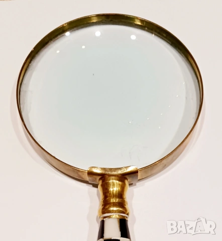  Винтидж Месингова Лупа, снимка 3 - Антикварни и старинни предмети - 53626435
