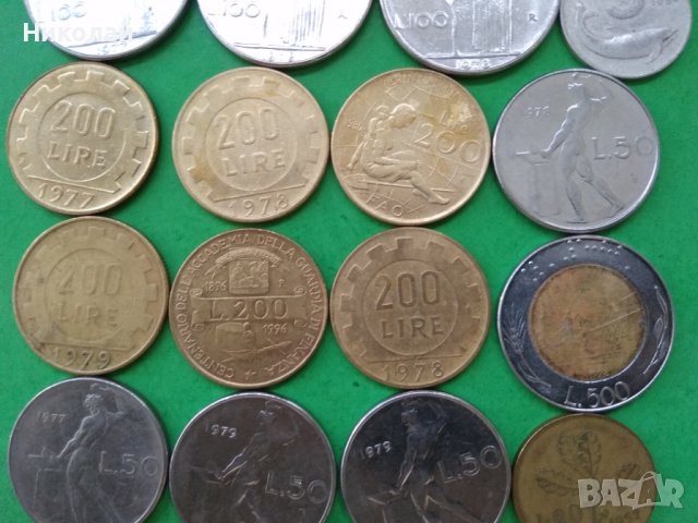 Голям лот монети от Италия, снимка 3 - Нумизматика и бонистика - 41976272