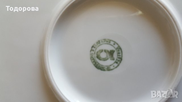 Голямо порцеланово кръгло плато-Дянко Стефанов-Разград, снимка 4 - Чинии - 34030199