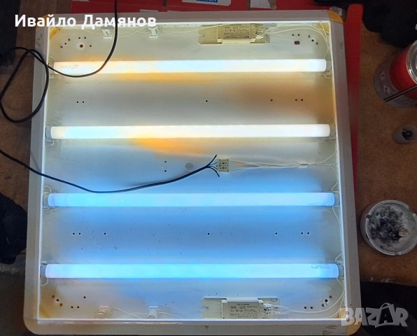 Лампа за таван. Осветително тяло 60см на 60см, снимка 3 - Соларни лампи - 52107922