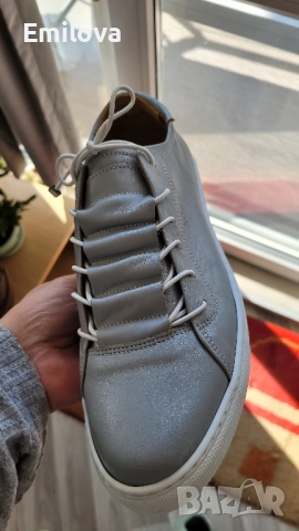 Дамски кожени обувки 42 номер, снимка 5 - Дамски ежедневни обувки - 52061655