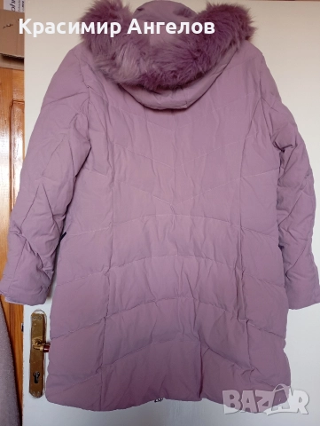 Дамско яке със сваляща се качулка и пух , снимка 2 - Якета - 52844355