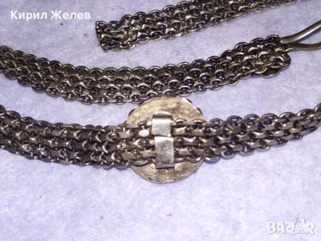 СТАРО РЕТРО ГОТИК АРТ КОЛИЕ ЧОКЪР посребрена благородна стомана с ВЕНЕЦИАНСКО СТЪКЛО МУРАНО 38661, снимка 8 - Антикварни и старинни предмети - 41682298