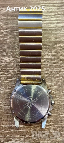 Casio Edifice хронограф WR 100M – за части или за ремонт, снимка 2 - Мъжки - 53441928