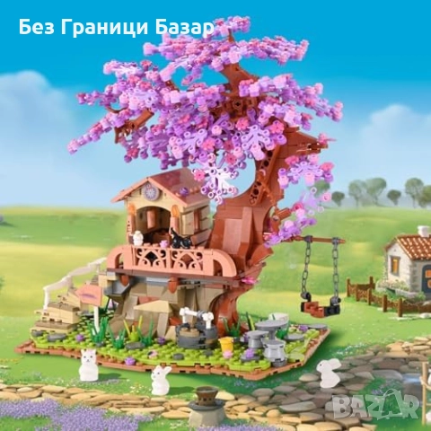 Нова Sakura дървена къщичка със светлини, комплект 841 части за сглобяване, снимка 3 - Други - 51736213