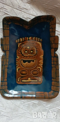 Винтидж декоративна медна/месингова чинийка, снимка 6 - Антикварни и старинни предмети - 53222483