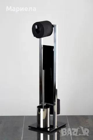 WENKO тоалетен комплект »Rivalta«, изработен от неръждаема стомана,вграден държач за тоалетна хартия, снимка 6 - Органайзери - 48909227