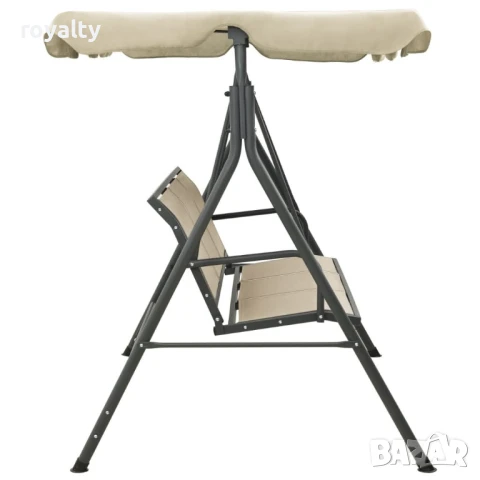 Градинска люлка с навес, антрацит и пясък , снимка 5 - Градински мебели, декорация  - 50946936