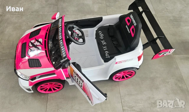 ТОП ЦЕНА!НОВО!Акумулаторна кола VW Drift PINK с 12V батерия,функция дрифт , снимка 10 - Коли, камиони, мотори, писти - 46382446