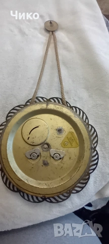 Немски стенен бронзов часовник , снимка 17 - Антикварни и старинни предмети - 53061608