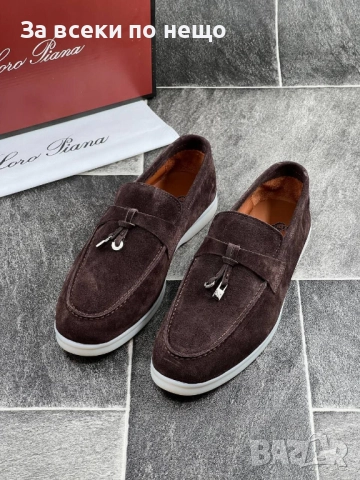 Loro Piana Мъжки Кафеви Обувки Естествена Кожа Лоро Пиана Код E830