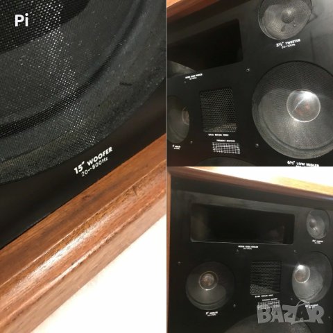 HiFi Тонколони 15' бас, 102dB, 6-лентови с по 7 говорителя всяка + Усилвател Denon, снимка 2 - Тонколони - 42734935