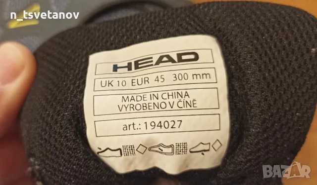 Туристически маратонки Head № 45 НОВИ, снимка 6 - Спортни обувки - 49689935
