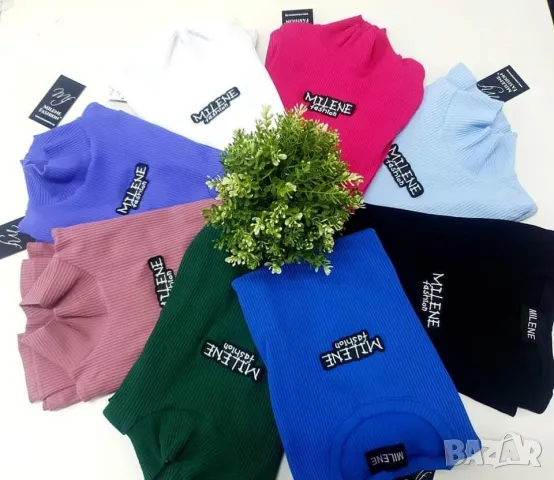 Поло MILENE 10 цвята , снимка 5 - Блузи с дълъг ръкав и пуловери - 48228311