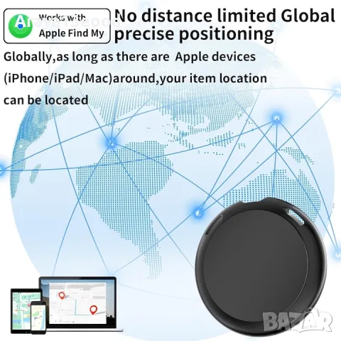 Smart Finder Bluetooth трекер за iPhone – комплект 2 броя, черен и бял, снимка 4 - Аксесоари за Apple - 55841960