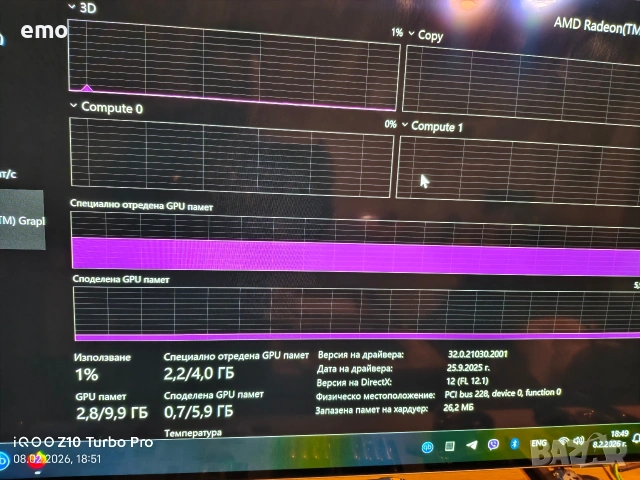 Мини компютър ддр5 - 99% НОВ, снимка 5 - Работни компютри - 53478158