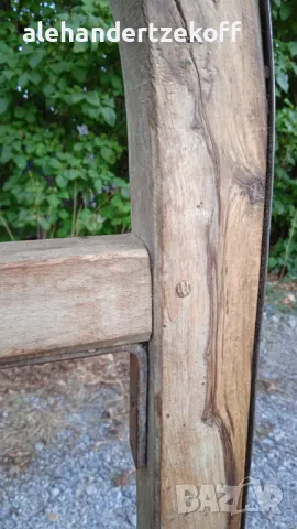 Старинна впрегатна дървена шейна, снимка 16 - Зимни спортове - 47397574