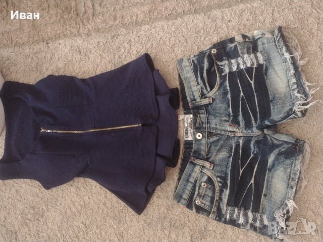секси къси дънки+подарък блузка , снимка 1