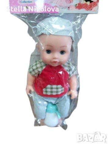 Кукла Пикащо бебе с шишенце и памперс, снимка 1 - Кукли - 44386837