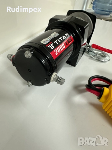 Лебедка 2000 lbs , 907 кг, 12V, електрическа, снимка 3 - Аксесоари и консумативи - 52468437