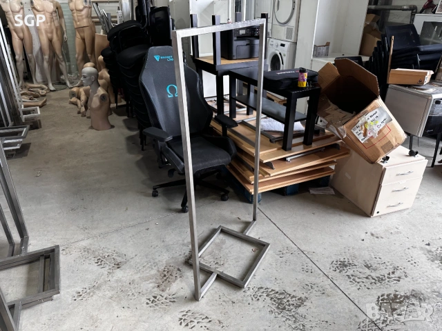 Иноксов щендер за дрехи – 80×140×40 см, снимка 3 - Декорация за дома - 53328725