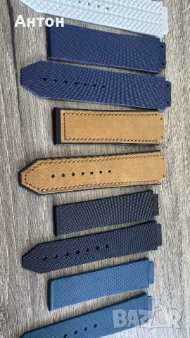 Продавам нови HUBLOT каишки от висококачествен каучук' и закопчаване (пеперуда), снимка 8 - Мъжки - 51145460