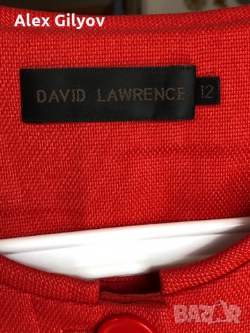Елегантна червена рокля David Lawrence, снимка 3 - Рокли - 34578094