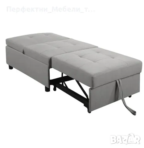 Компактен стол-фотьойл-легло-кресло с дамаска икономично допълнително разтегателно легло, снимка 3 - Дивани и мека мебел - 49742588