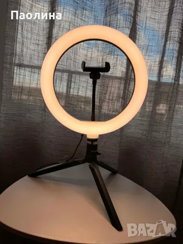 Настолна LED Ring лампа, снимка 3 - Настолни лампи - 56329457