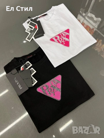 🩷Дамска тениска ✨🔥🔥🔥 👍 ✨𝗣𝗿𝗶𝗰e :15€ НА ЕДРО ✨𝗦ı𝘇𝗲: S M L XL XXL 📌5 бр, снимка 2 - Тениски - 53671982