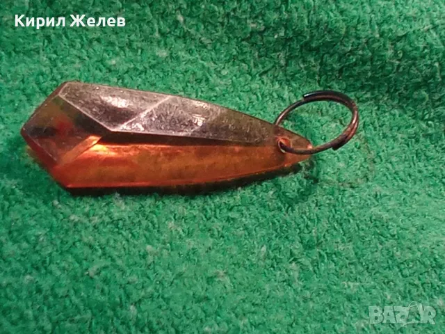 СТАР АРТ ДЕКО КРАСИВ ПЕНДАНТ МЕДАЛЬОН КЕХЛИБАР КАТАЛИН РЕТРО БИЖУ 6045, снимка 7 - Антикварни и старинни предмети - 35666186