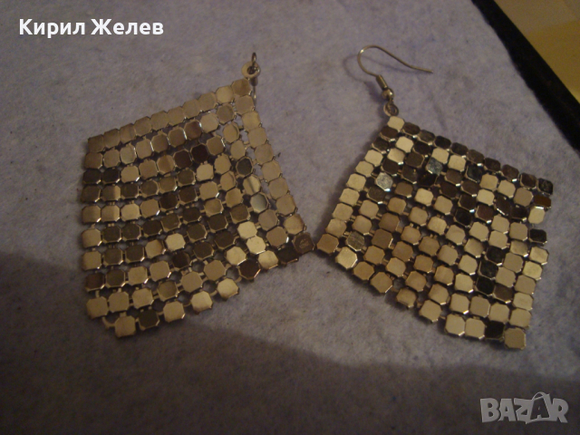 СРЕБРИСТИ ВИНТИДЖ - АРТ РЕТРО СТИЛНИ МЕТАЛНА ПЛЕТКА ОБЕЦИ 8779, снимка 3 - Обеци - 36439073