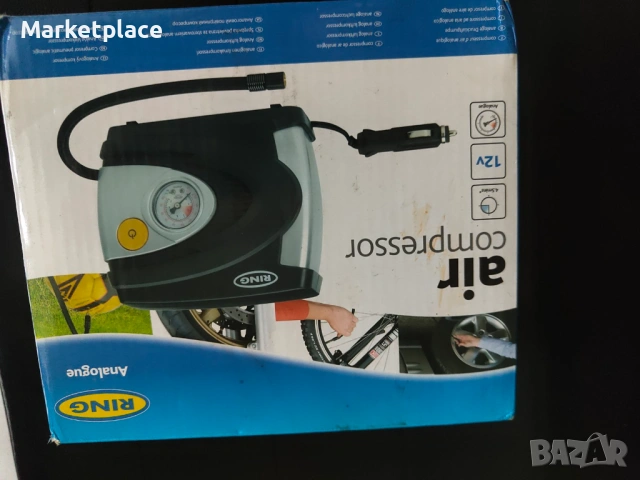 Английски компресор за гуми RING - 12V за кола, снимка 4 - Аксесоари и консумативи - 53872108