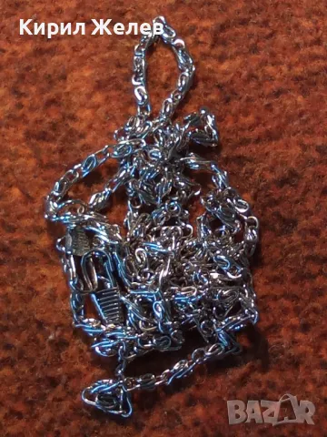 ДЪЛГА ЗДРАВА РЕТРО АРТ ПЛЕТКА ВЕРИЖКА СИНДЖИРЧЕ от СТОМАНА За ДАМСКА ЧАНТИЧКА 47384, снимка 10 - Колиета, медальони, синджири - 47316647