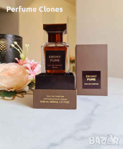 Унисекс Парфюм Ebony Fume EDP 80ml by Fragrance World, снимка 3 - Мъжки парфюми - 42535199