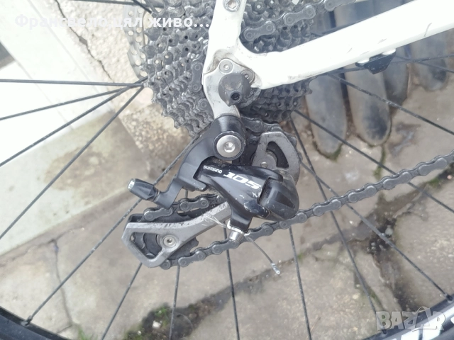 28 цола алуминиев велосипед колело размер 52,тип гравъл 3 по 10 скорости Shimano 105, снимка 6 - Велосипеди - 52856782