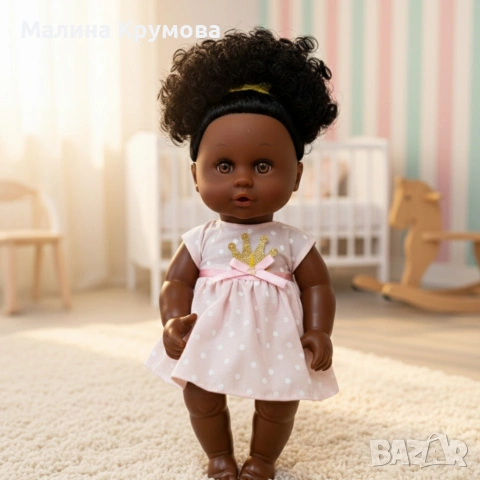 Кукла бебе 12 инча, която яде, пие и пишка – забавление и грижа за всяко дете, снимка 3 - Кукли - 53178463